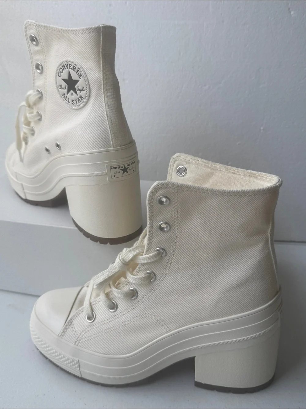 Converse Chuck 70 De Luxe Heel Shoes Egret Sneaker Unisex W 9.5 M 7.5 A05348C - Picture 4 of 16